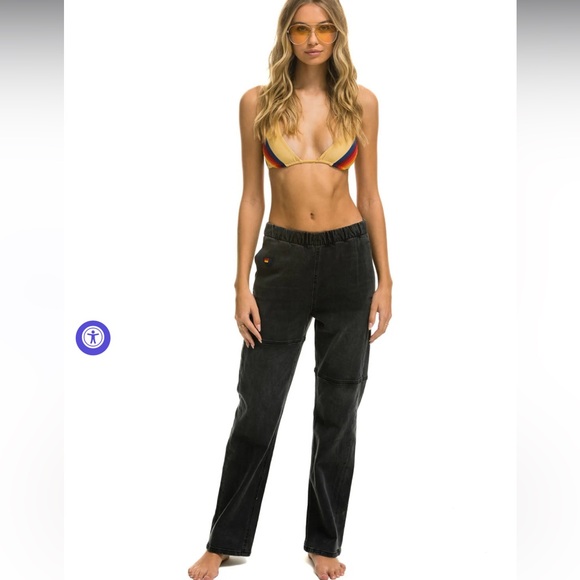 Aviator Nation Denim - Aviator nation mid rise relaxed rancher Jean